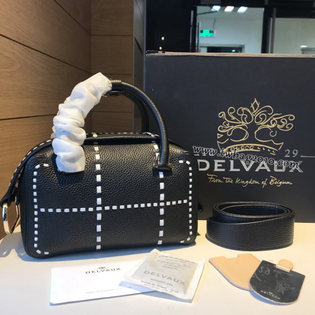 Delvaux經典款Cool Box荔枝紋手提女包 德爾沃專櫃手提肩背手袋女包 bxs1028